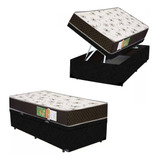 Cama Box Baú Colchão Solteiro Polar Espuma D20 56x88x188