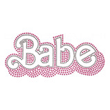 Plancha De Strass Tacha Termoadhesiva Babe Pink Hotfix 