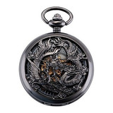 Manchda Reloj De Bolsillo Mecanico Antiguo Con Diseño De D