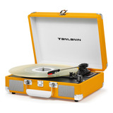 Tocadiscos De Vinilo Bluetooth Vintage De 3 Velocidades Port