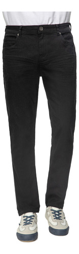 Jeans Slim Color Negro Hombre Fashion´s Park