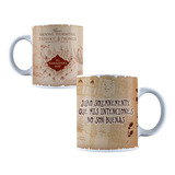 Taza Harry Potter Mapa Castillo Moredeador Cerámica 330 Ml.