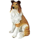 Design Toscano - Estatua De Cachorro Collie Brown, Multicolo