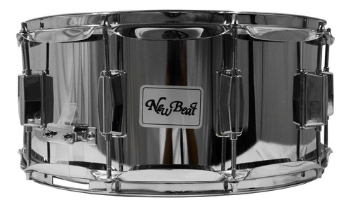 New Beat Nbs1465 Tarola Acero 14 X 6.5 Pulgadas Para Batería Casco Plateado