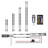 Kit De Tiras De Luces Led Ditrio Underglow De 12 V Con Freno