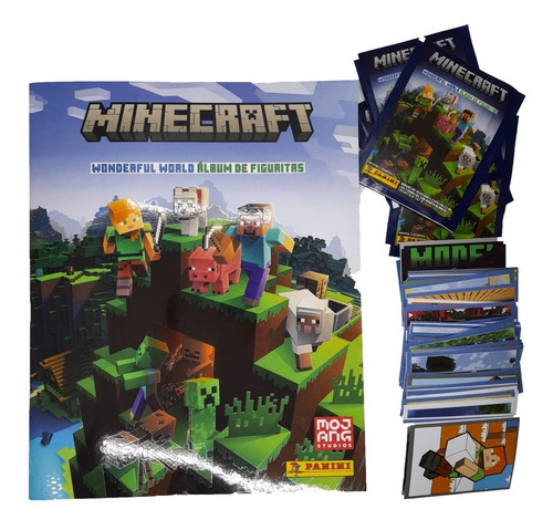 Minecraft 2023 Panini - Álbum + Sobres + Figuritas