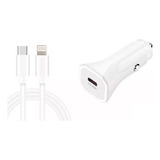 Cargador De Auto Certificado 20w + Cable Para iPhone X Xr Se