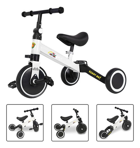 Bicicleta De Equilibrio Infantil 3 En 1 Con Pedales M89