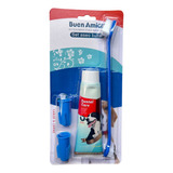 Set Bucal Para Mascotas: Cepillo, Crema Dental Y Dedal