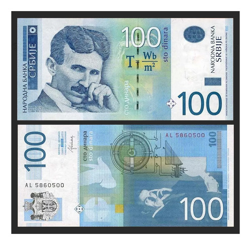 Grr-billete De Serbia 100 Dinara 2012 - Nikola Tesla