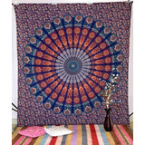 Colcha Indiana Casal Manta 2803 Cortina Painel Mandala Queen