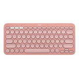 Teclado Bluetooth Logitech Pebble Keys 2 K380s - Rosa