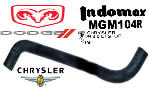 Manguera Superior Radiador Chrysler Neon 2.0 Mgm104r 00-2005 Foto 6