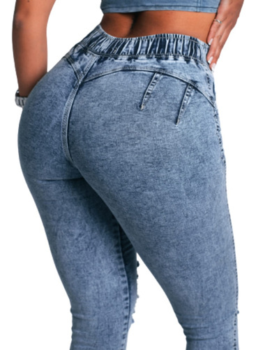 Pantalón Calza Jean Push Up Elastizado  Levanta Cola 36 A 50