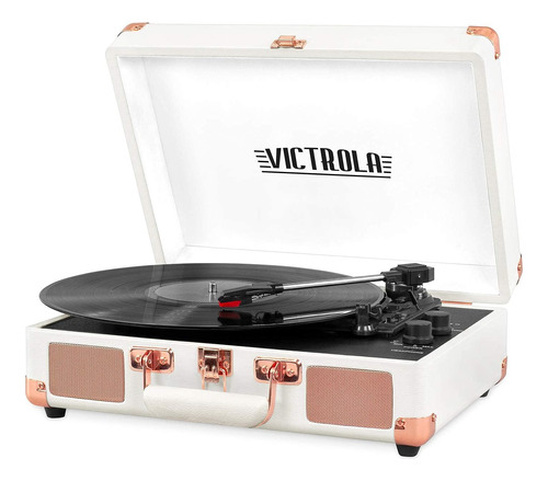 Victrola Tocadiscos Portatil De Maleta Estilo Vintage, 3 Vel