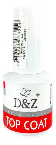 Top Coat Selante D&z Clear Unhas Gel 15ml