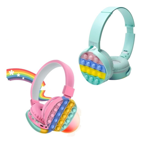 Audifonos Diadema Push Pop It Bluetooth Inalambrico Niños