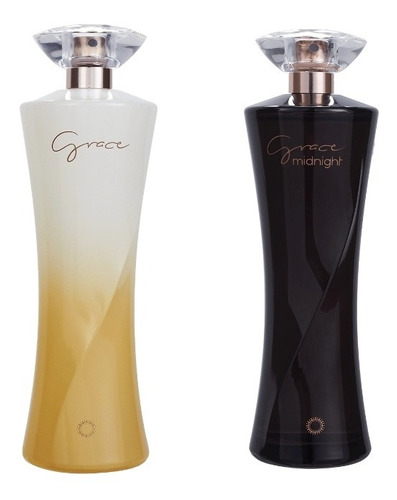 Kit 2 Perfumes Grace E  Midnight Feminino E Brinde Hinode 