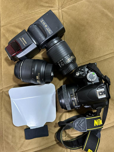 Camera Dslr Nikon D3100 + Lentes + Flash