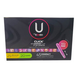 45 Tampones Compactos U By Kotex Click Regular/súper *sk