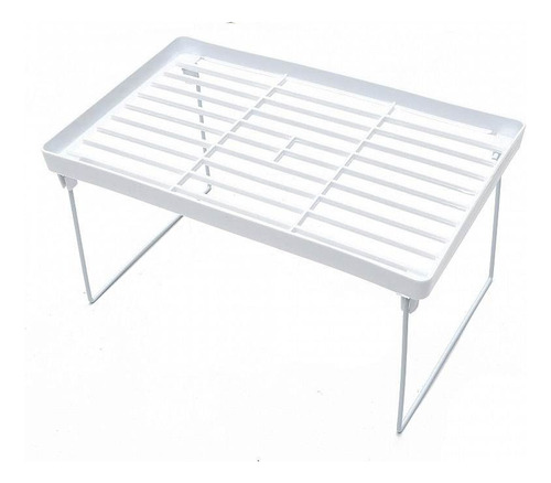 Organizador Estante Alacena Mediano Blanco Apilable Cocina