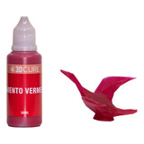 Pigmento 3d Cure Vermelho P/ Resina Impressora 3d 30ml -full