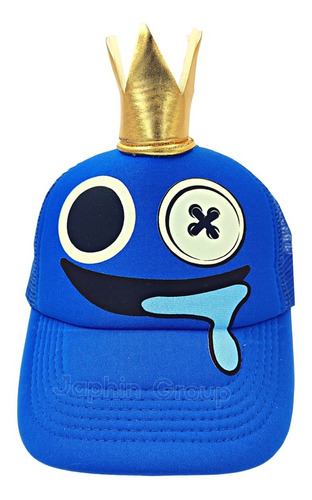 Gorra Blue Roblox Rainbow Friends Con Corona De Tela