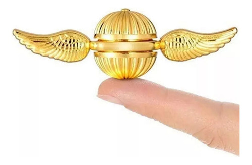 Hand Spinner Giroscópio Harry Potter Pomo De Ouro Metal Wing
