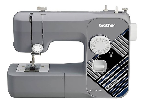 Máquina De Coser Brother Lx3817 Portable Gris 110v