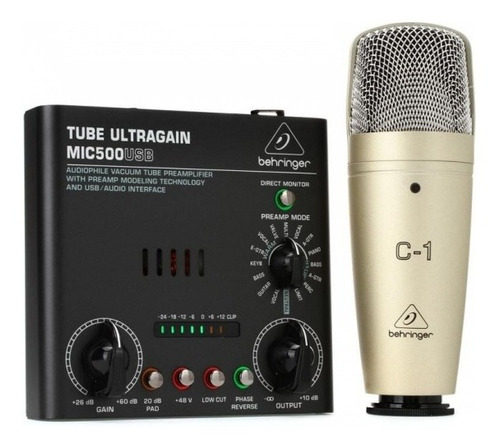 Kit De Grabacion Behringer Voice Studio C1 Mic500 Usb Vocal