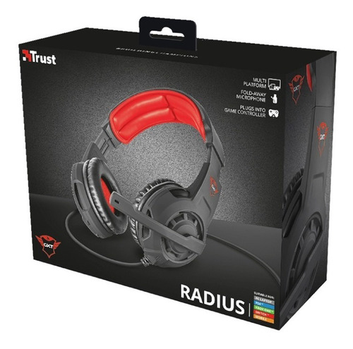 Headset Radius Negro Trust Soy Gamer 