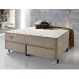 Cama Box Queen Size Relax Duo Confort Ii Molas Ensacadas 158