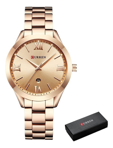 Reloj De Oro Curren Acero Pulsera Mujer Relojes Mujer