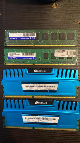 Memoria Ram Ddr3 Corsair 4gb (2x2) Adata 4 Gb 1333 1600 Mhz