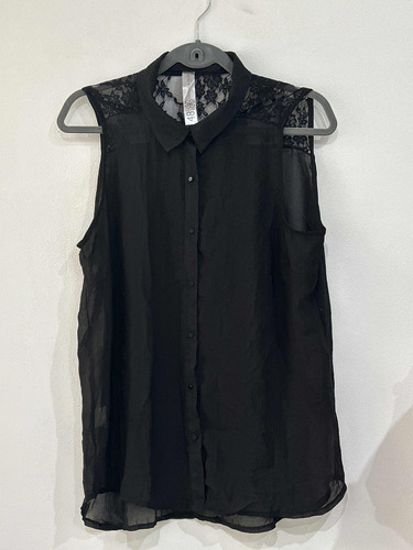 Blusa Negra Musculosa Talle 48