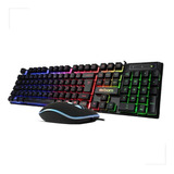 Kit Mouse E Teclado Gamer Exbom Bk-g550 Led Rgb