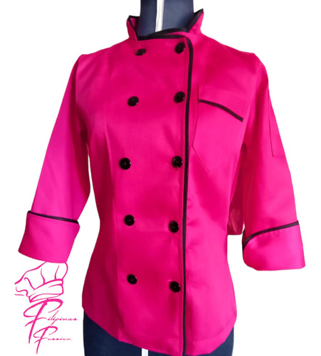 Filipinas Chef Fussion, Rosa Fucsia Bies Negro, Dama