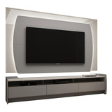 Rack Com Painel Para Tv 50 55 65 70 Lcd Led 2.2 Cinza