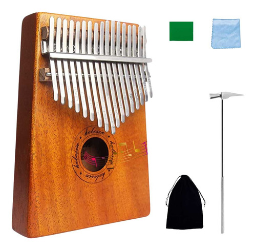 Kalimba Piano Africano Instrumento Musical 17 Teclas Pulgar