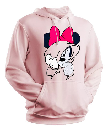 Buzo Canguro De Minnie Mouse Disney Unisex Todos Los Talles