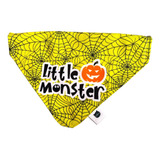 Bandana Para Mascotas Diseño Halloween Little Monster