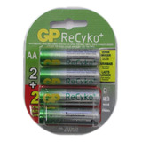 Recyko Aa Nimh Recargables Precargadas 1.2v 2100mah 2 P...