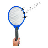 Raquete Elétrica Mata Moscas Recarregavel Bi-volt Mosquitos