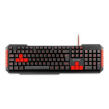 Teclado Gamer Tc160 Multimídia Red Keys Usb  Multilaser