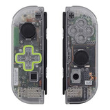 Carcasa Del Controlador De Mano Joycon Transparente Transpar