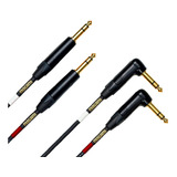 Cable De Audio Para Instrumentos 1/4  Trs Macho Doble | 3 M
