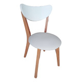 Silla Living Retro Ii Piwarczuk Respaldo Laqueado Blanco