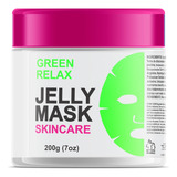 Kit Jelly Mask + Molde  - Máscara Facial Em Pó Com Green Tea