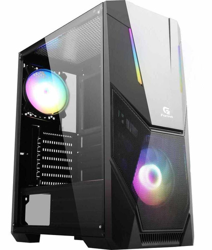 Gabinete Gamer Fortrek Mid Tower Black Hawk Rgb Preto