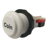 Botão Coin P/ Arcades, Fliperamas E Afins (botão C/ Micro)